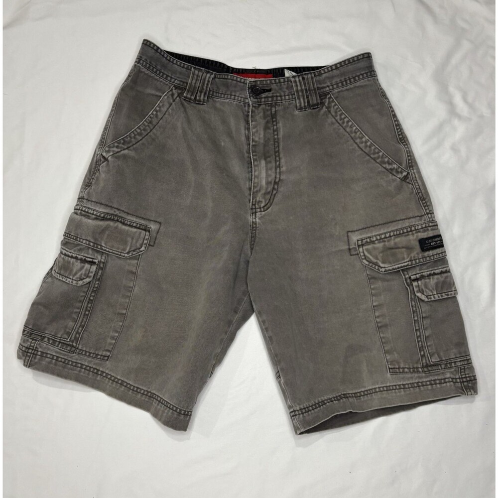 Union Bay Cargo Shorts Men's 33" Gray Utility Pockets Skate Streetwear - Picture 2 of 4